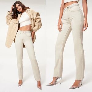 Good American Good ‘90s Icon Straight Leg Jeans Size 8